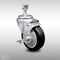 Service Caster 4 Inch SS Black Polyurethane Wheel Swivel 1/2 Inch Threaded Stem Caster with Brake SCC-SSTS20S414-PPUB-BLK-TLB-121315 - alternate 1